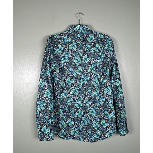 Paisley & Gray Men’s Large-17 Slim Fit Spring Summer Butterfly Print Button Down - Picture 2 of 10